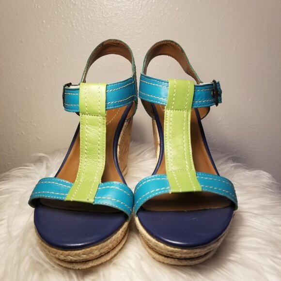 Hush Puppies Color Block Wedge Espadrilles in Size 8.5. - Picture 2 of 11